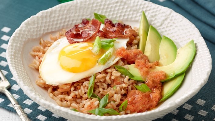 Bacon And Broccoli Rice Bowl