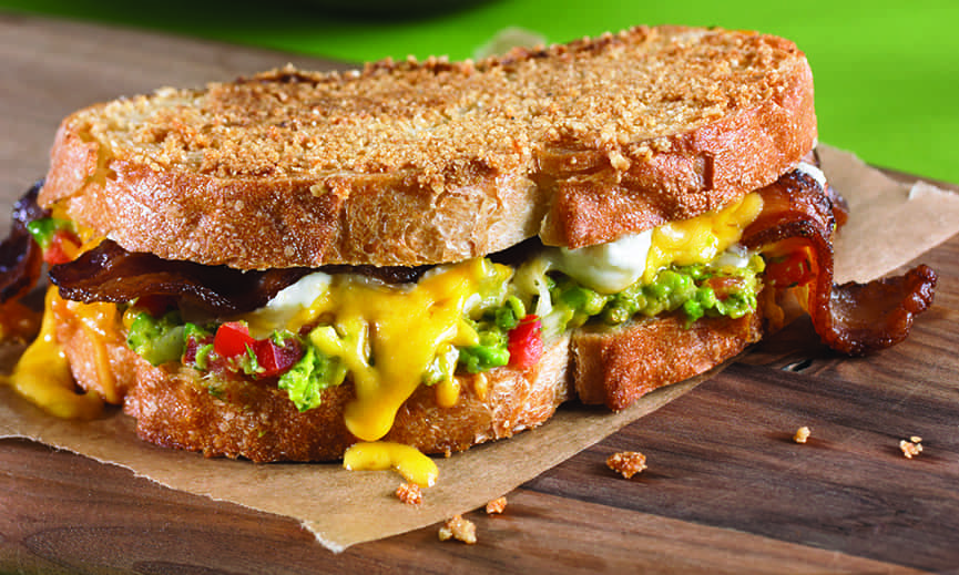 Bacon Guacamole Grilled Cheese